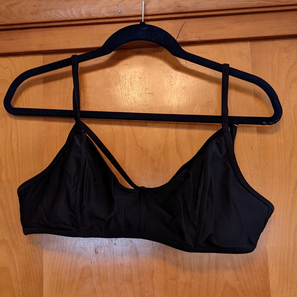 Large Black swim top